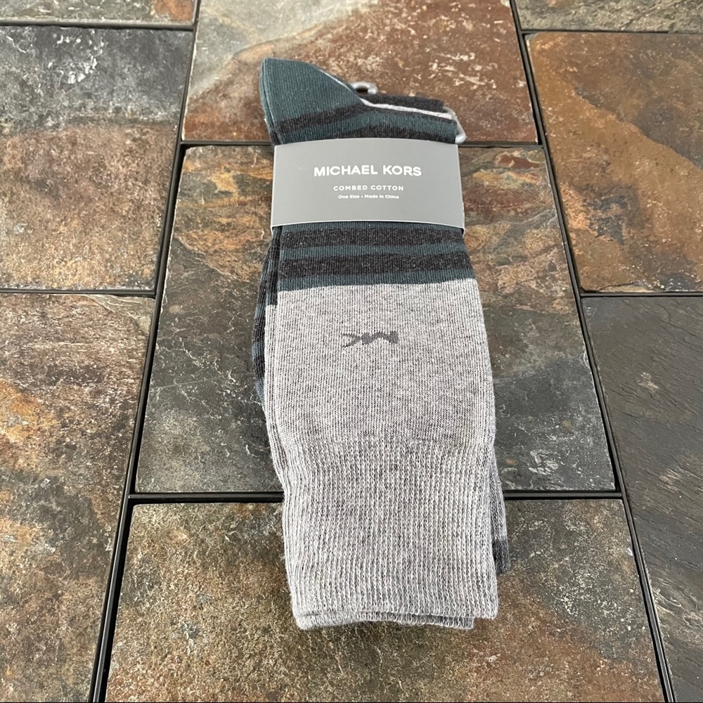 NWT Michael Kors Combed Cotton Socks 3PK Sz 7-12
